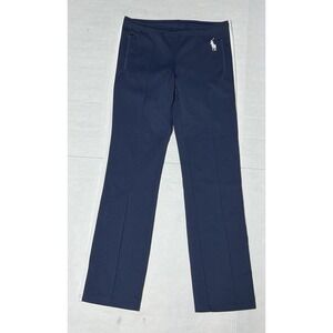 Vintage Ralph Lauren Women's Stretch Athletic Navy W/ White Stripes Pants Sz S